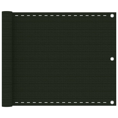 Balkonscherm Hdpe Donkergroen 75 x 600 cm