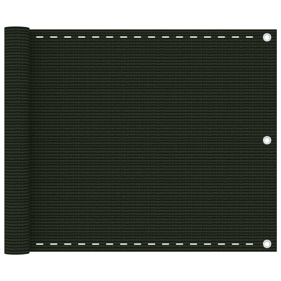 Balkonscherm Hdpe Donkergroen 75 x 600 cm
