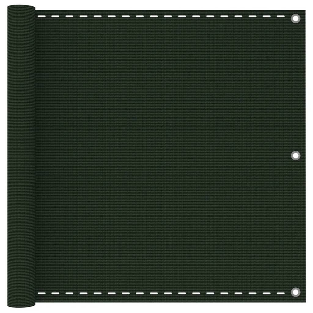 Balkonscherm Hdpe Donkergroen 90 x 300 cm