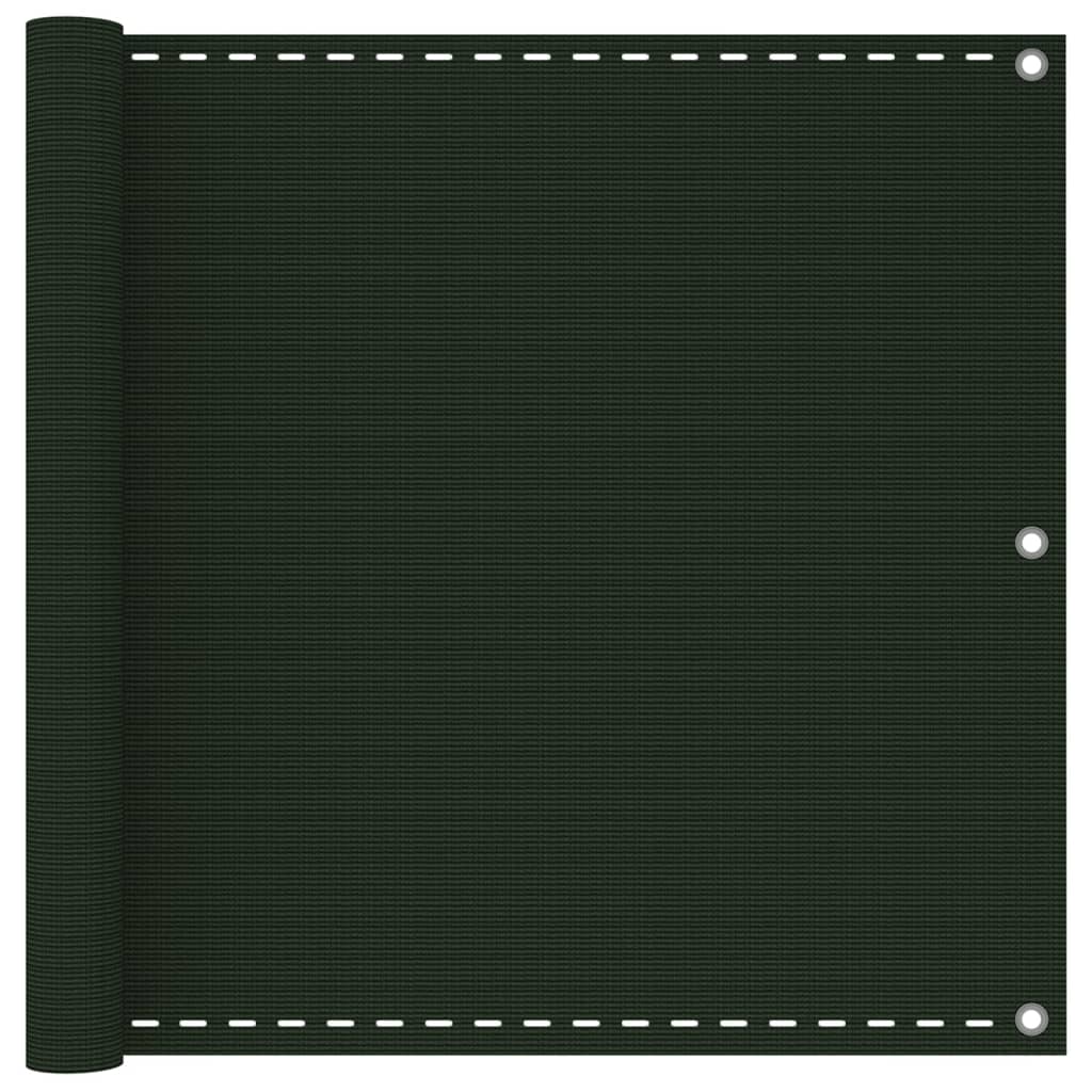 Balkonscherm Hdpe Donkergroen 90 x 400 cm