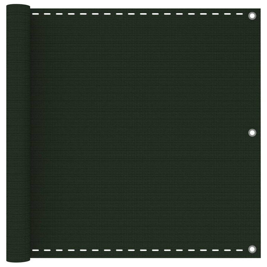 Balkonscherm Hdpe Donkergroen 90 x 400 cm