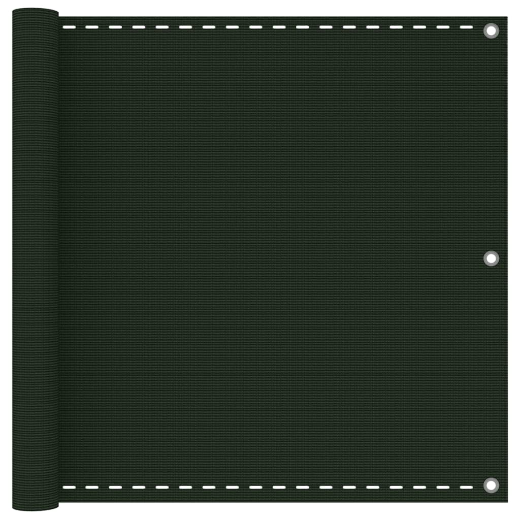 Balkonscherm 90X600 Cm Hdpe Donkergroen
