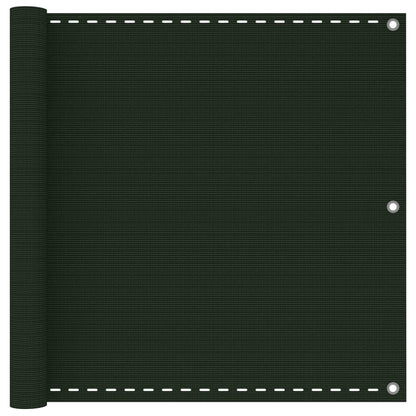 Balkonscherm 90X600 Cm Hdpe Donkergroen