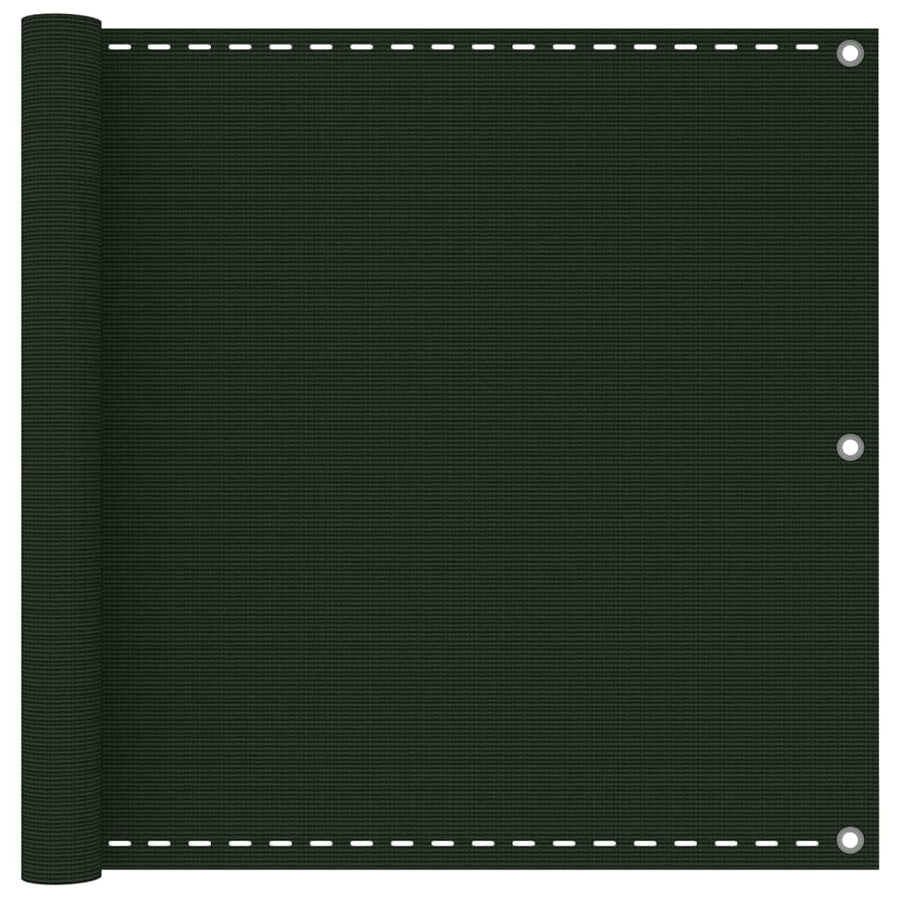 Balkonscherm 90X600 Cm Hdpe Donkergroen