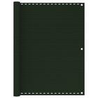 Balkonscherm HDPE 120x400 cm donkergroen