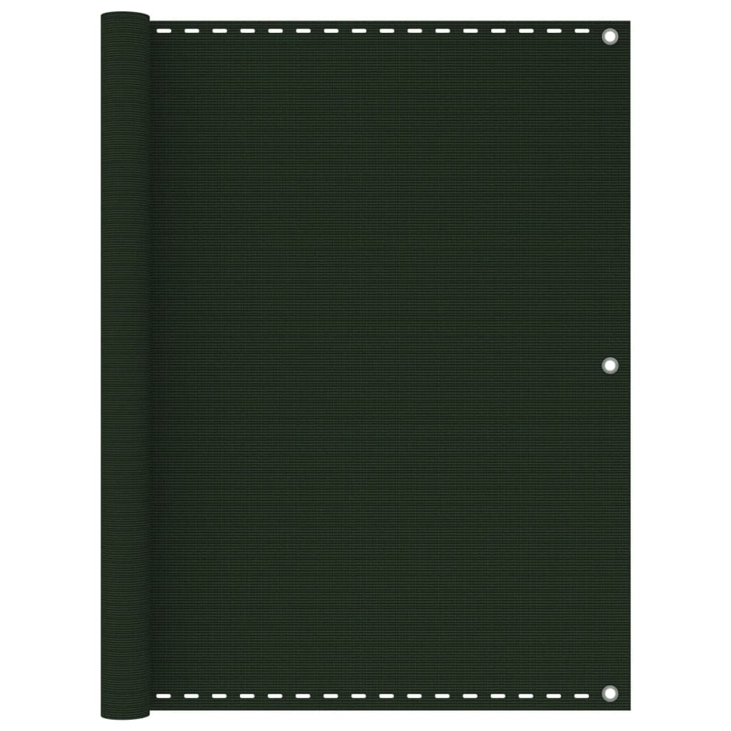 Balkonscherm Hdpe Donkergroen 120 x 400 cm