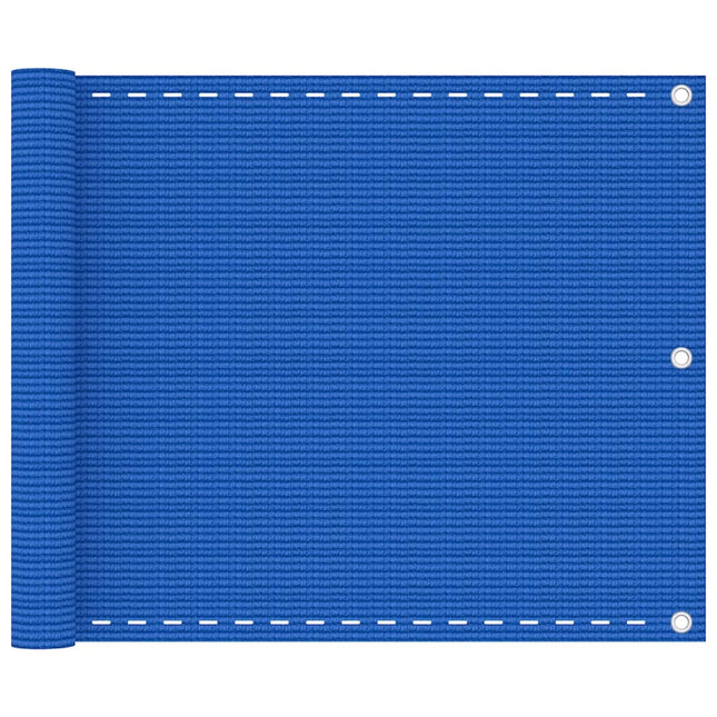 Balkonscherm Hdpe Blauw 75 x 300 cm