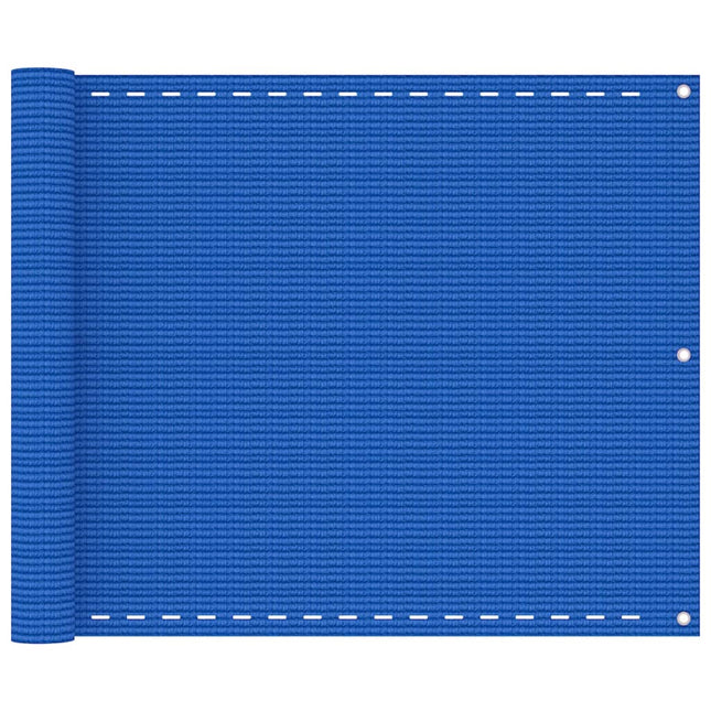 Balkonscherm Hdpe Blauw 75 x 500 cm