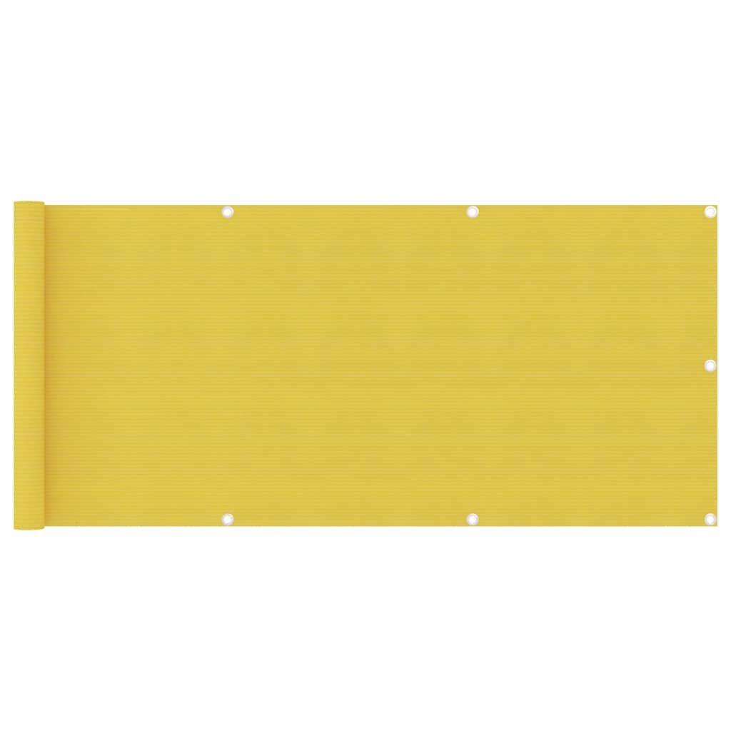 Balkonscherm 75x400 cm HDPE geel