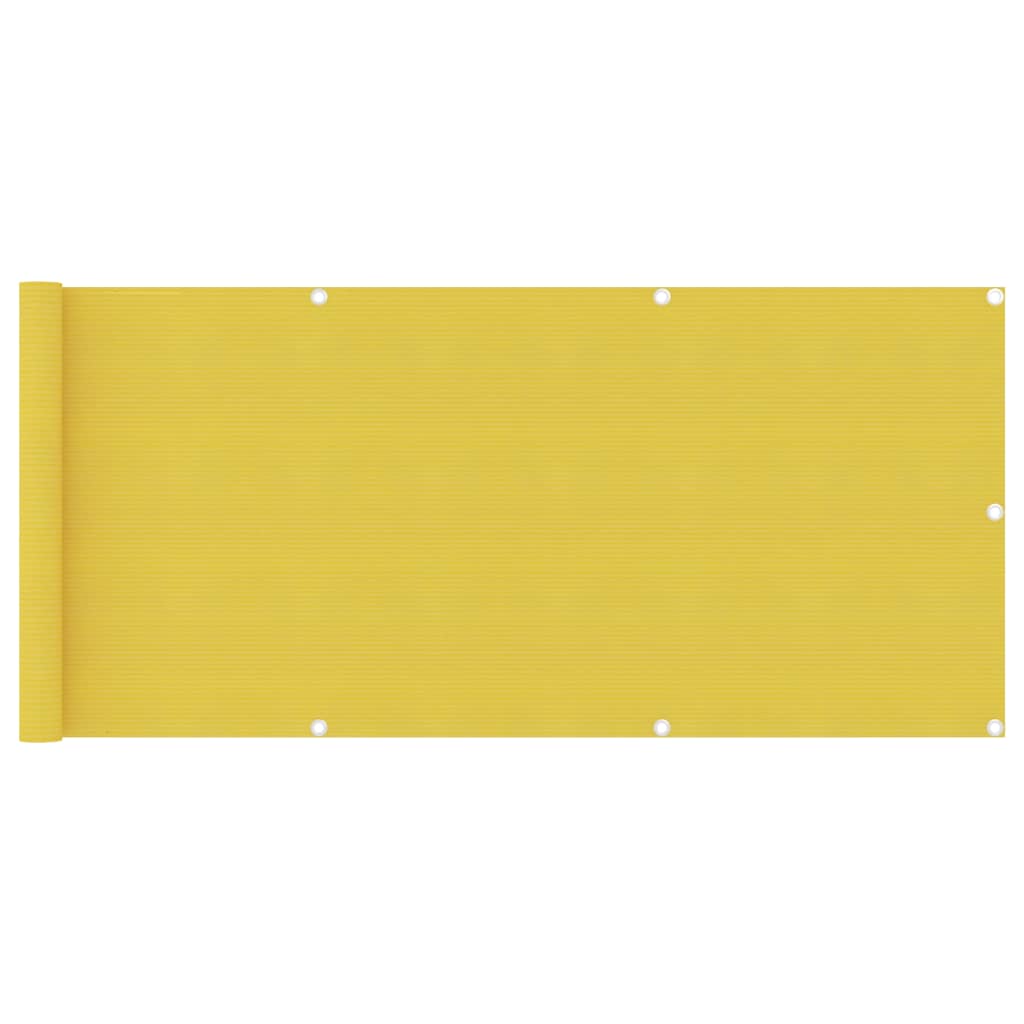 Balkonscherm Hdpe Geel 75 x 500 cm