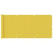 Balkonscherm 75x500 cm HDPE geel