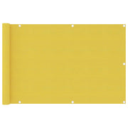 Balkonscherm 90x400 cm HDPE geel