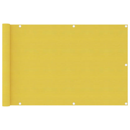 Balkonscherm Hdpe Geel 90 x 400 cm