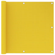 Balkonscherm 90x600 cm HDPE geel