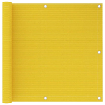 Balkonscherm Hdpe Geel 90 x 600 cm