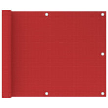 Balkonscherm Hdpe Rood 75 x 300 cm