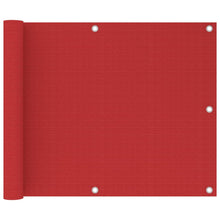 Balkonscherm Hdpe Rood 75 x 500 cm
