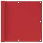 Balkonscherm 90x500 cm HDPE rood