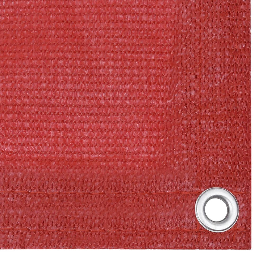 Balkonscherm Hdpe Rood 90 x 500 cm