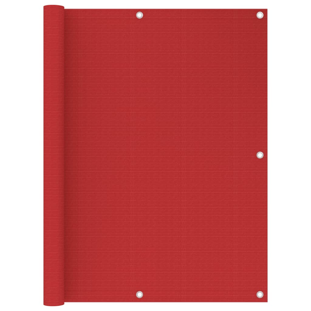 Balkonscherm Hdpe Rood 120 x 300 cm