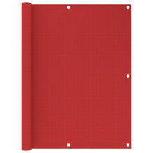 Balkonscherm Hdpe Rood 120 x 400 cm