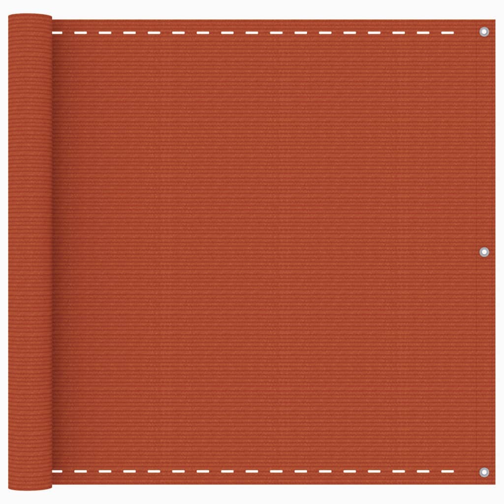 Balkonscherm 90x400 cm HDPE oranje 90 x 400 cm