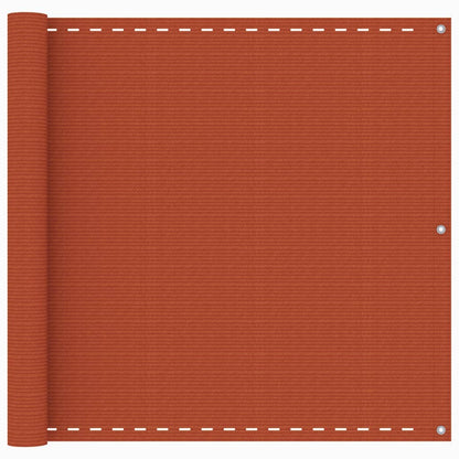Balkonscherm 90x400 cm HDPE oranje 90 x 400 cm