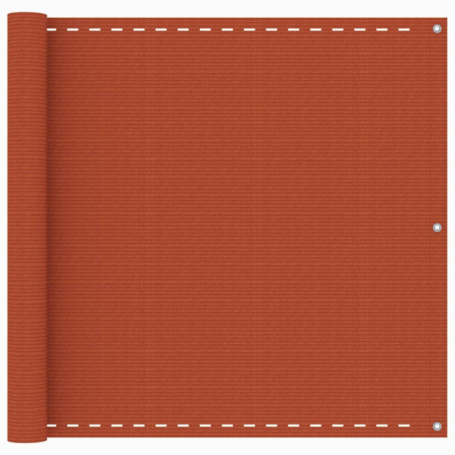Balkonscherm 90x500 cm HDPE oranje 90 x 500 cm