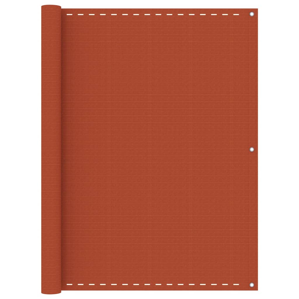 Balkonscherm 120x500 cm HDPE oranje 120 x 500 cm