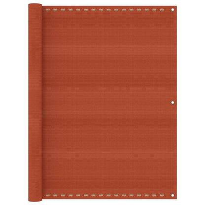 Balkonscherm 120x500 cm HDPE oranje 120 x 500 cm