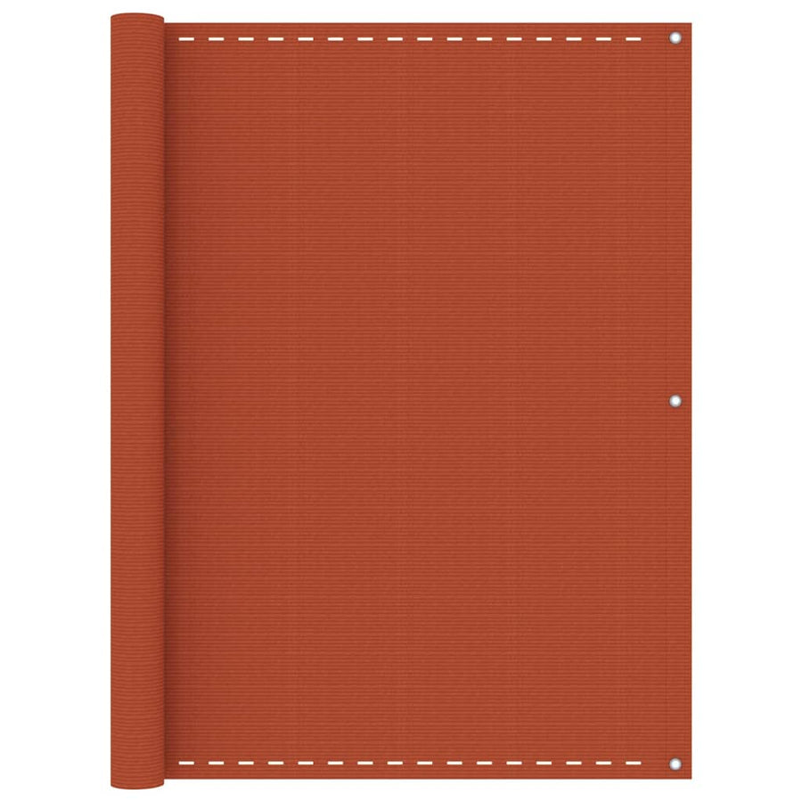 Balkonscherm 120x500 cm HDPE oranje 120 x 500 cm