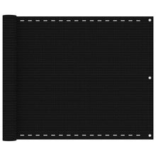 Balkonscherm Hdpe Zwart 75 x 300 cm