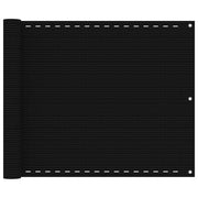 Balkonscherm 75x400 cm HDPE zwart