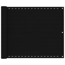 Balkonscherm Hdpe Zwart 75 x 400 cm