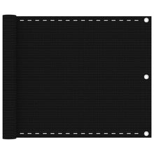 Balkonscherm Hdpe Zwart 75 x 600 cm