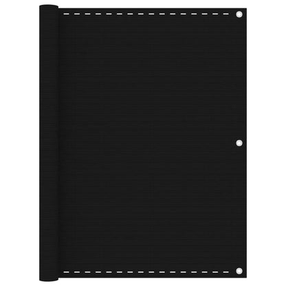 Balkonscherm Hdpe Zwart 120 x 400 cm