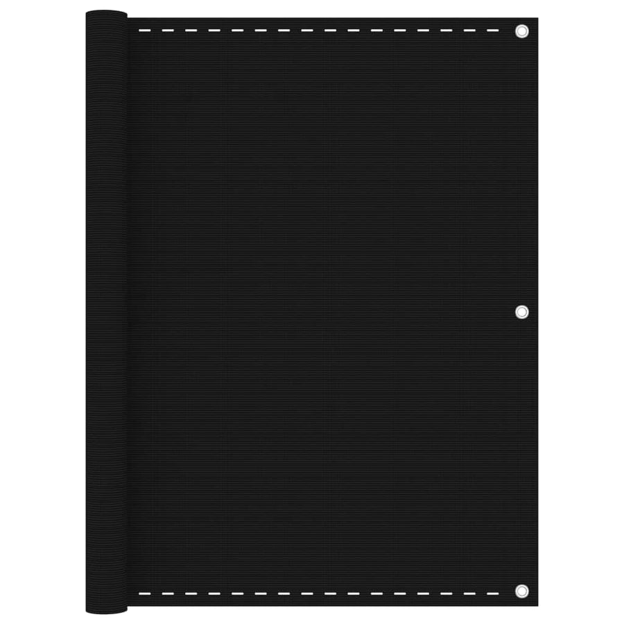 Balkonscherm Hdpe Zwart 120 x 400 cm