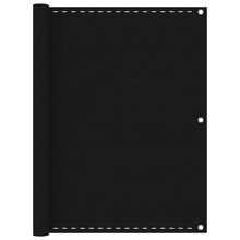 Balkonscherm Hdpe Zwart 120 x 500 cm