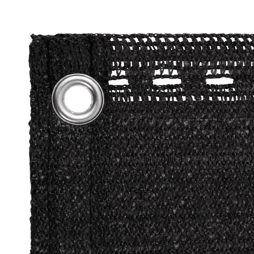 Balkonscherm Hdpe Zwart 120 x 500 cm