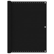Balkonscherm 120x600 cm HDPE zwart
