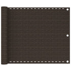 Balkonscherm 75x400 cm HDPE bruin
