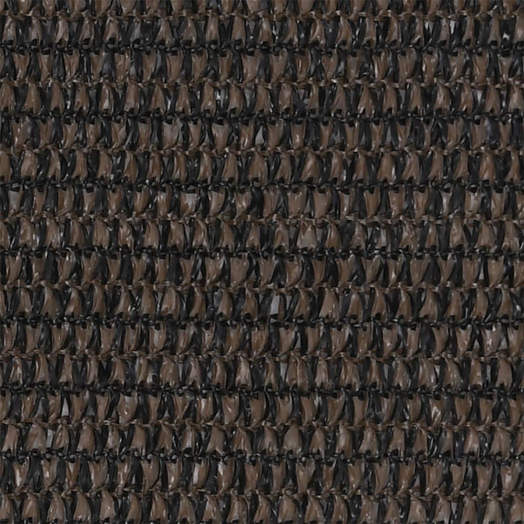 Balkonscherm 75x400 cm HDPE bruin