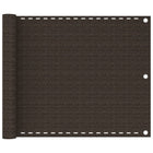 Balkonscherm 75x500 cm HDPE bruin