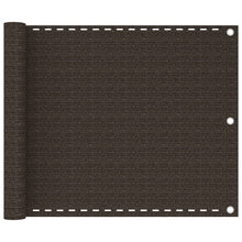 Balkonscherm 75x500 cm HDPE bruin