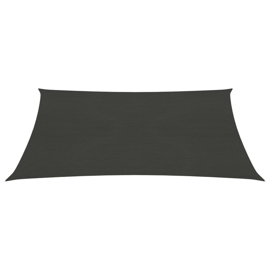 Zonnezeil 160 g/m² 2x2,5 m HDPE antracietkleurig 2.5 x 2 m