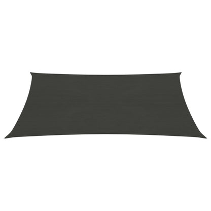 Zonnezeil 160 g/m² 2x3 m HDPE antracietkleurig 2 x 3 m