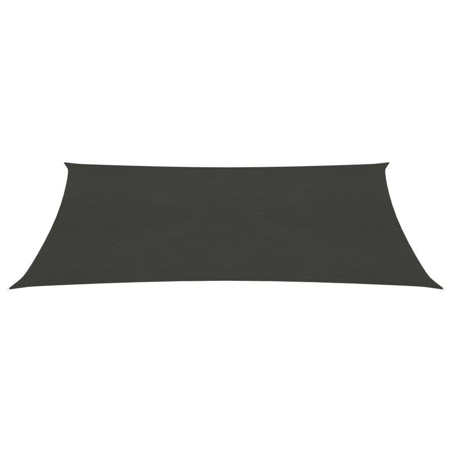 Zonnezeil 160 g/m² 2x4,5 m HDPE antracietkleurig 2 x 4.5 m