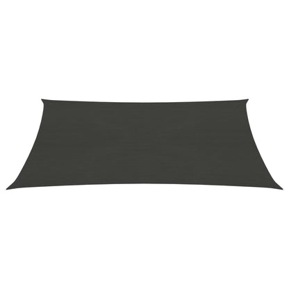 Zonnezeil 160 g/m² 2,5x3,5 m HDPE antracietkleurig 2.5 x 3.5 m