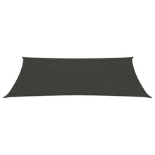 Zonnezeil 160 g/m² 2,5x5 m HDPE antracietkleurig 2.5 x 5 m