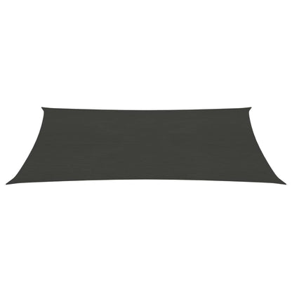 Zonnezeil 160 g/m² 2,5x5 m HDPE antracietkleurig 2.5 x 5 m